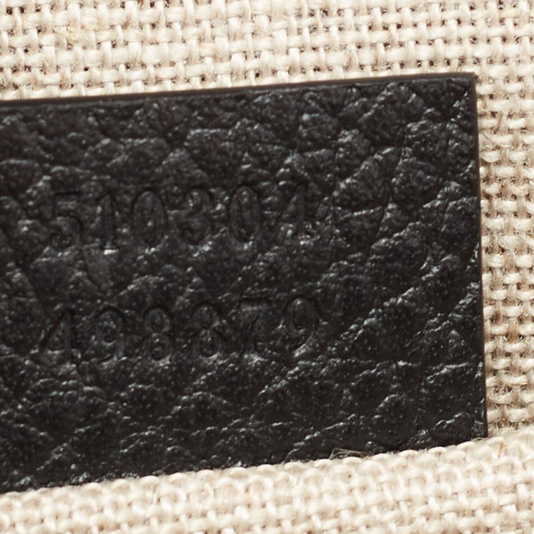 Gucci Black Leather Dollar Interlocking G Crossbody Bag For Sale at 1stDibs