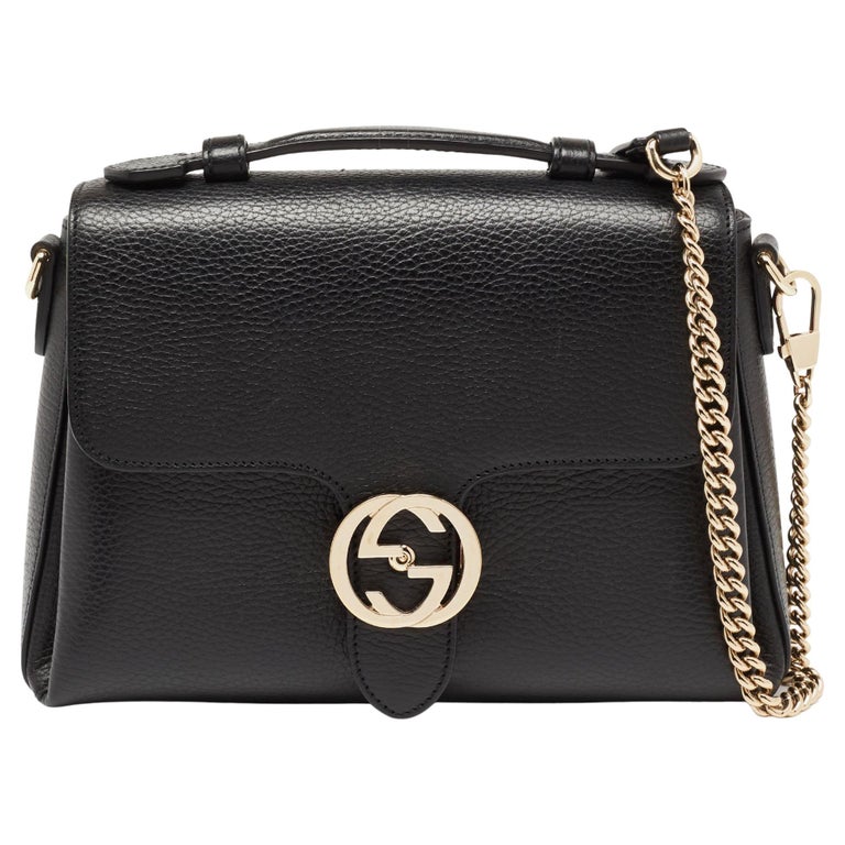 Gucci Small Top Handle Bag With Double G In Black GG Canvas - Praise To  Heaven