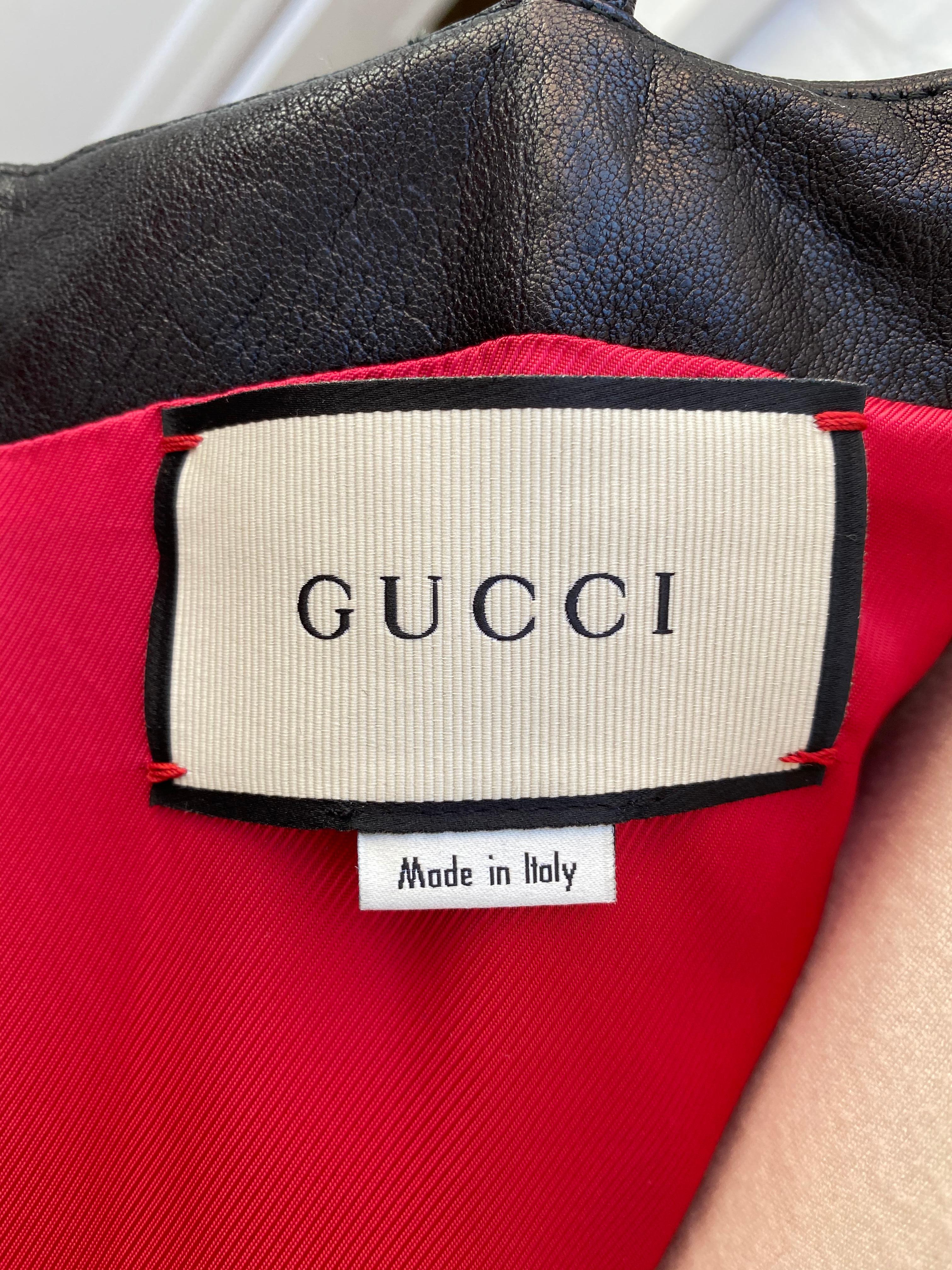 Gucci Black Leather Dress  4