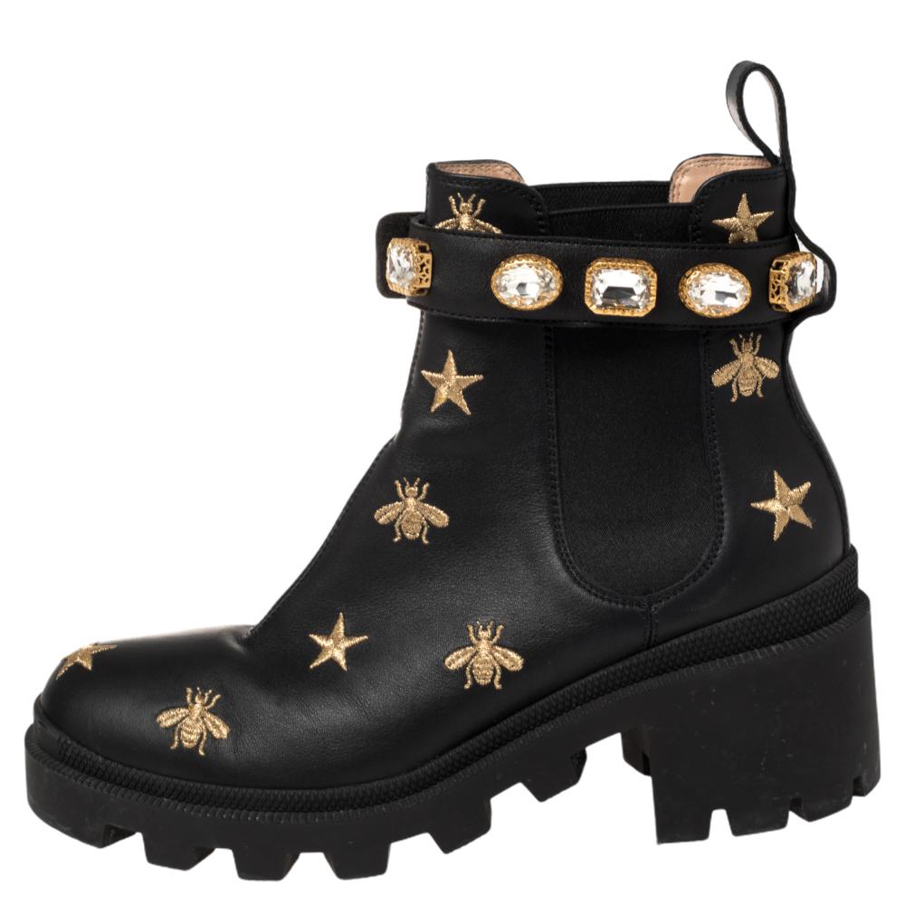 gucci bee boots