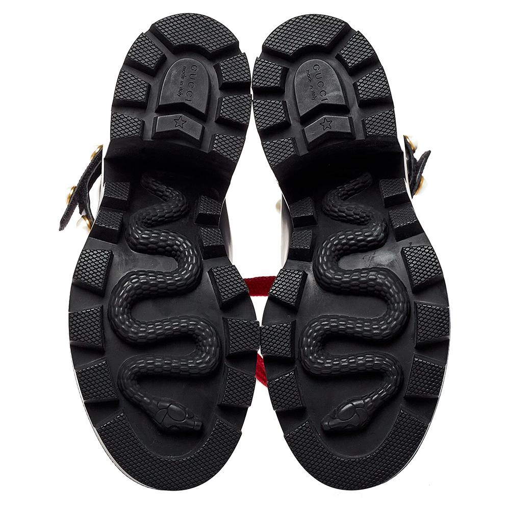 Gucci boots discount snake sole