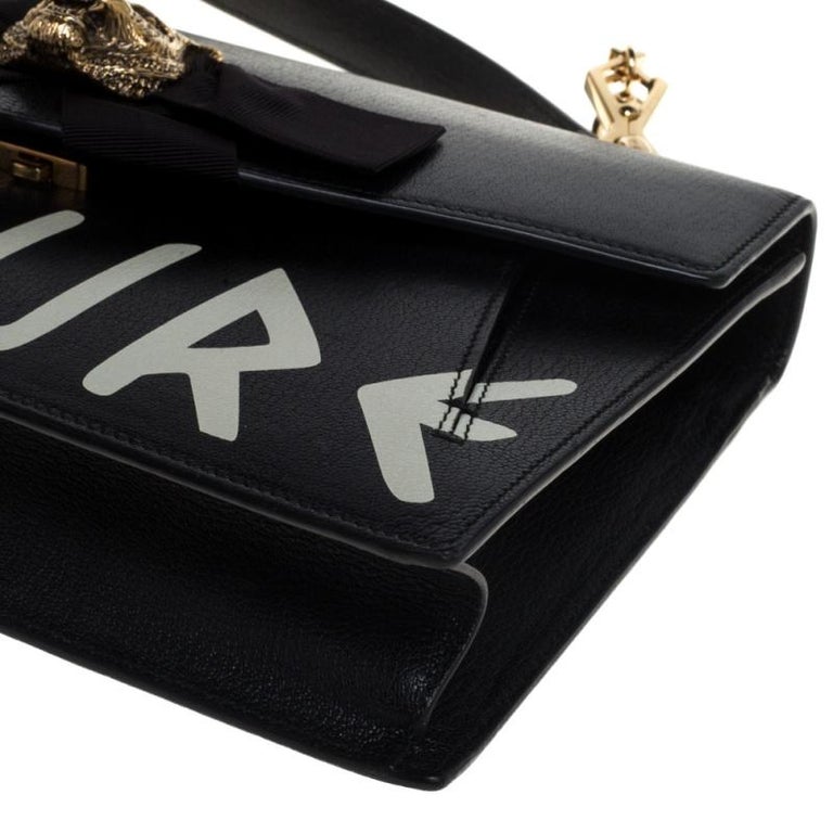 Gucci Black Leather Future Bow Top Handle Bag For Sale at 1stDibs ...