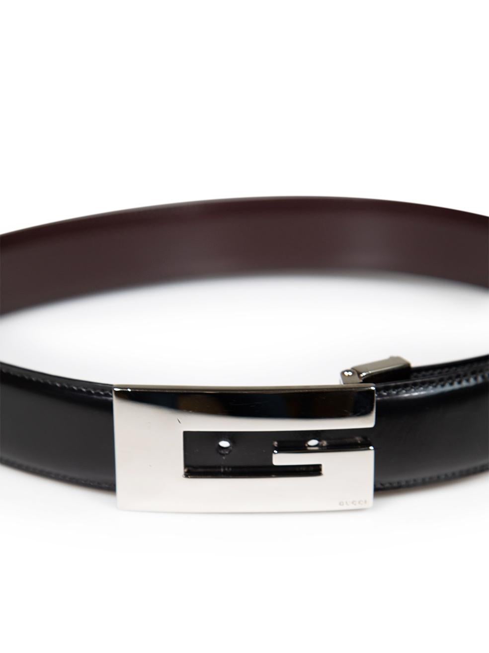 Women's Gucci Black Leather G Buckle Belt For Sale