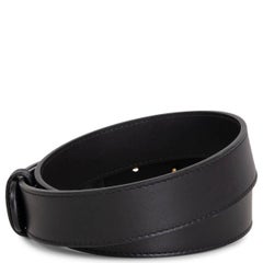 GUCCI black leather GG MARMONT Belt 75