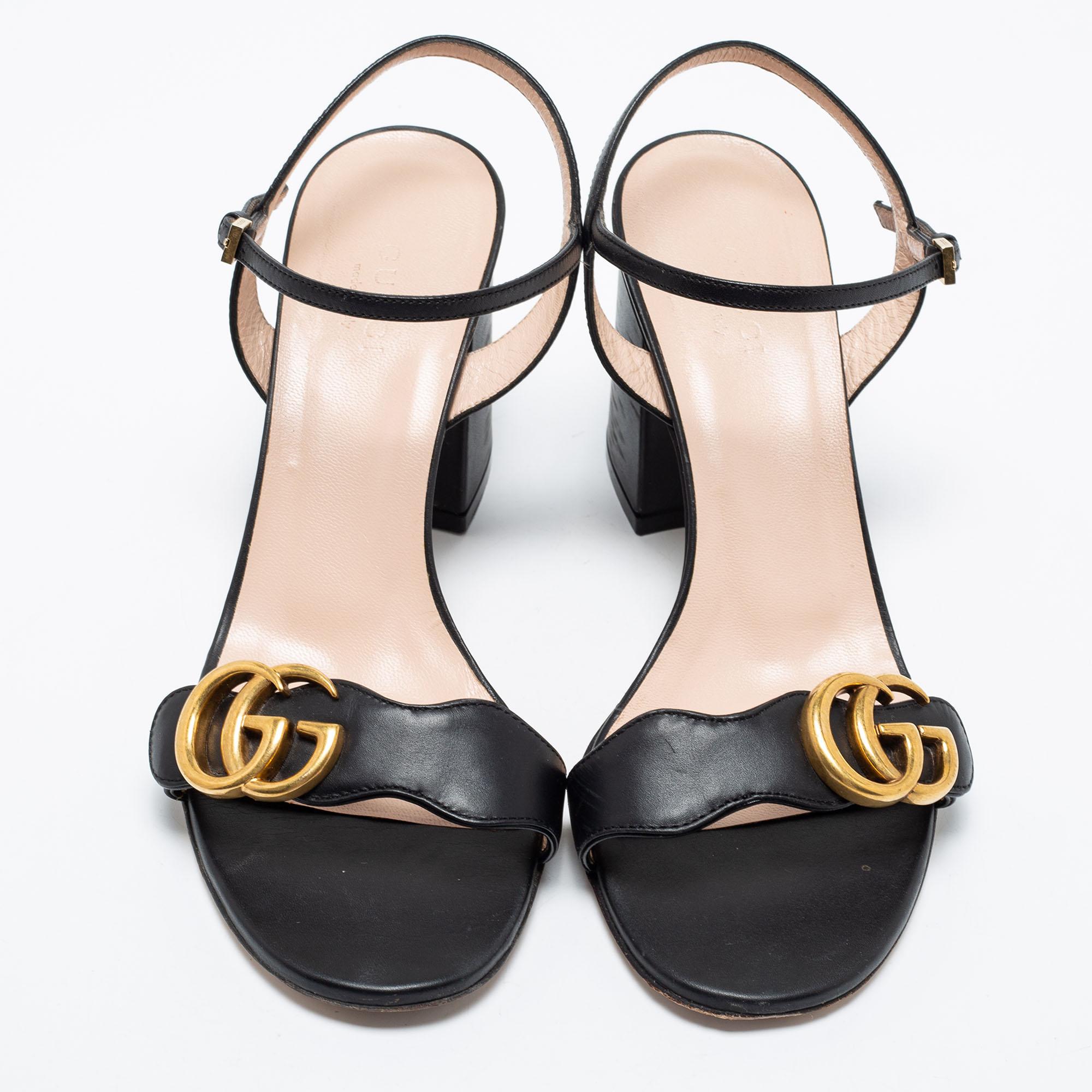 marmont gg ankle-strap sandals