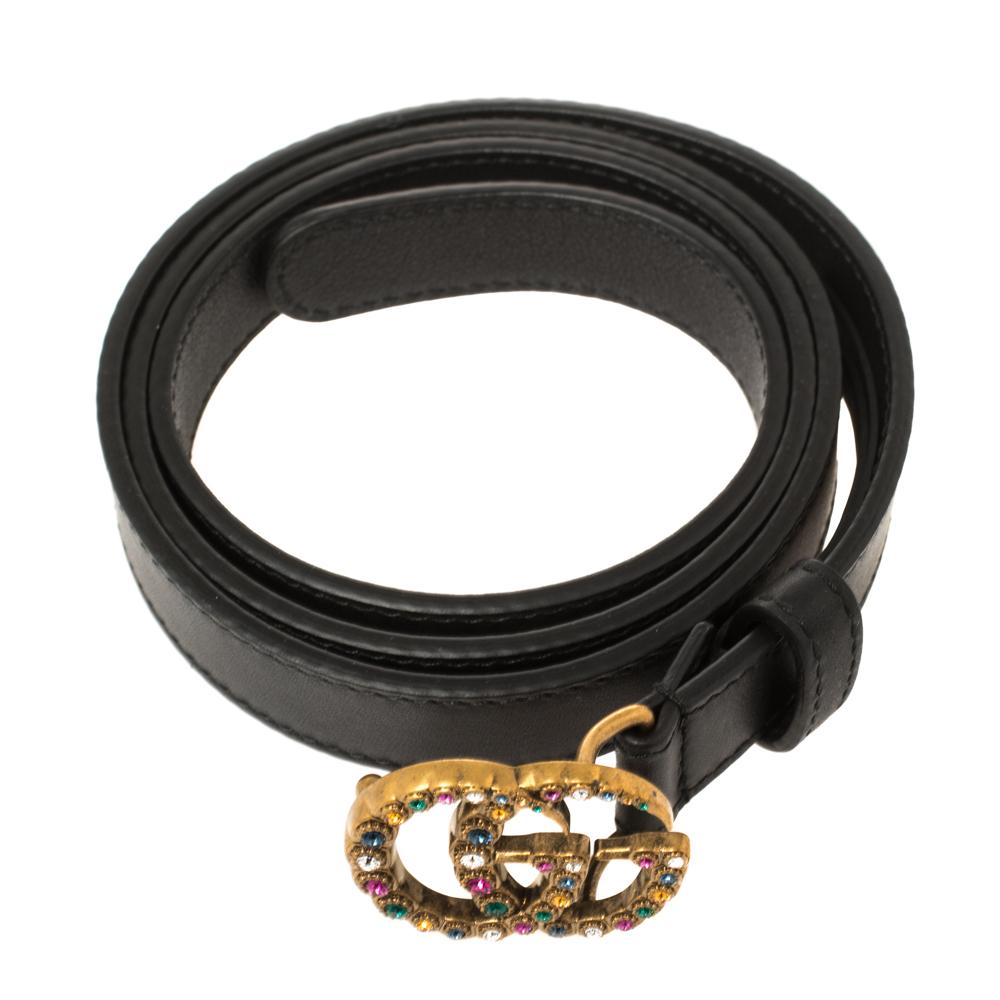 gucci rhinestone belt