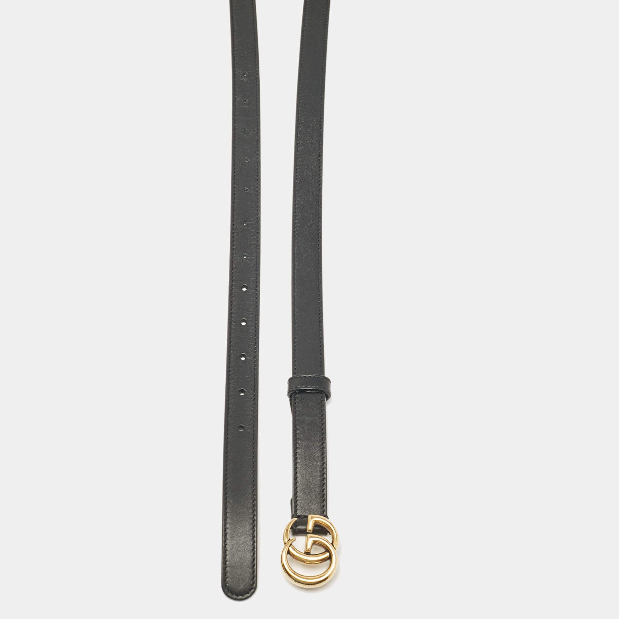 A classic add on to your collection of belts is this designer piece. Cut to a convenient length the belt has a smooth finish and a sturdy built. It will continually complement your style.