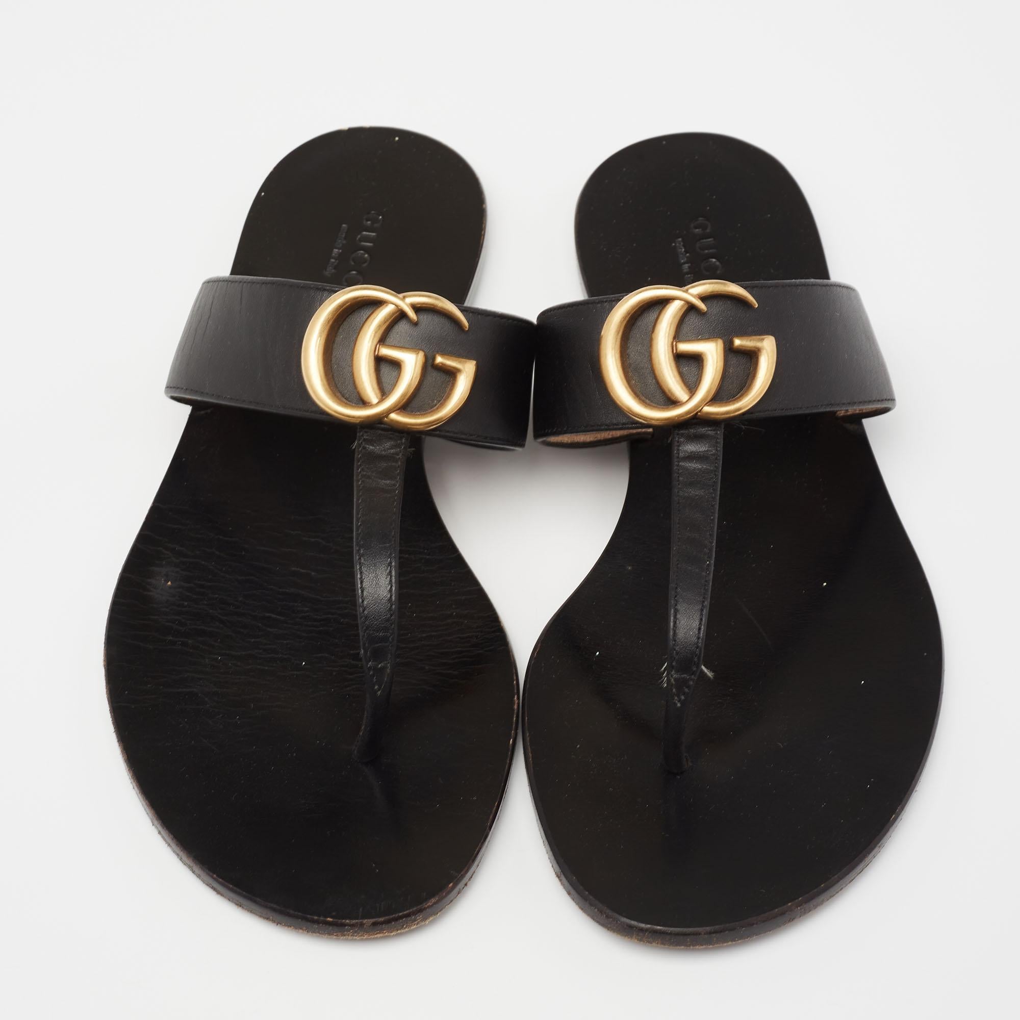 Gucci Marmont Thong Sandals - For Sale on 1stDibs