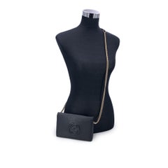 Gucci Black Leather GG Soho WOC Small Crossbody Messenger Bag