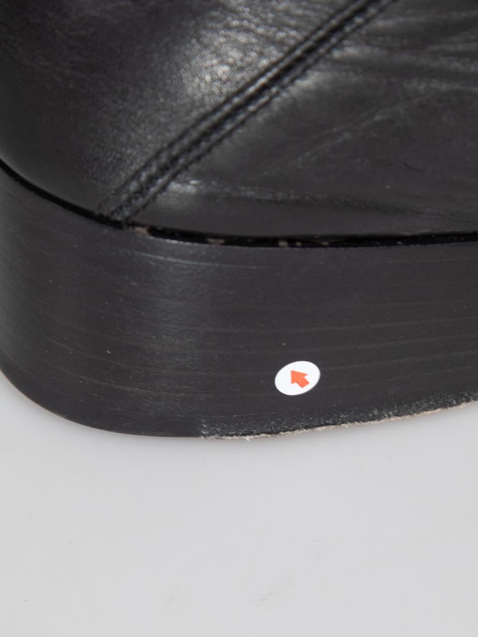 Gucci Black Leather GG Web Stripe Loafers Size IT 37 For Sale 6