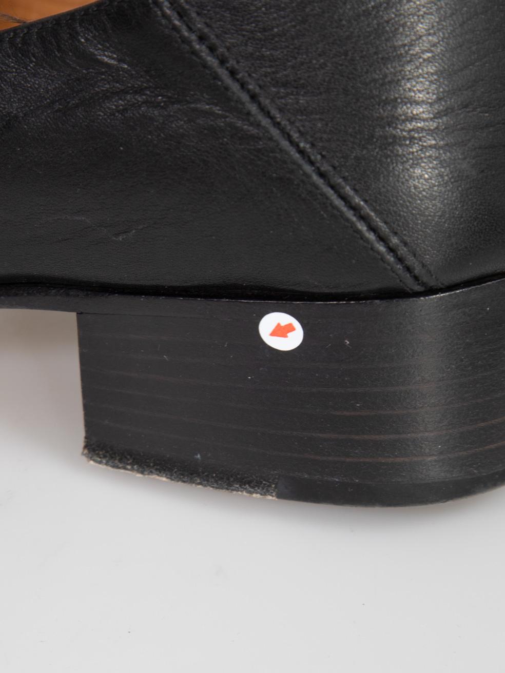Gucci Black Leather GG Web Stripe Loafers Size IT 37 For Sale 5