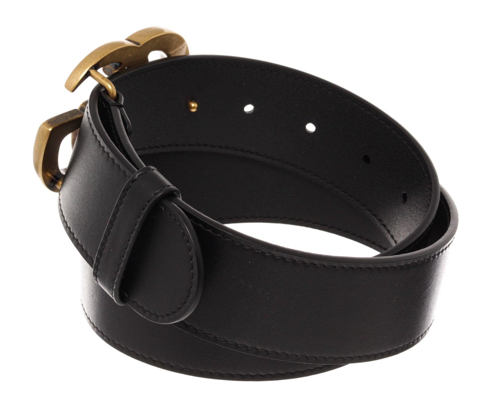 gucci belt black and gold