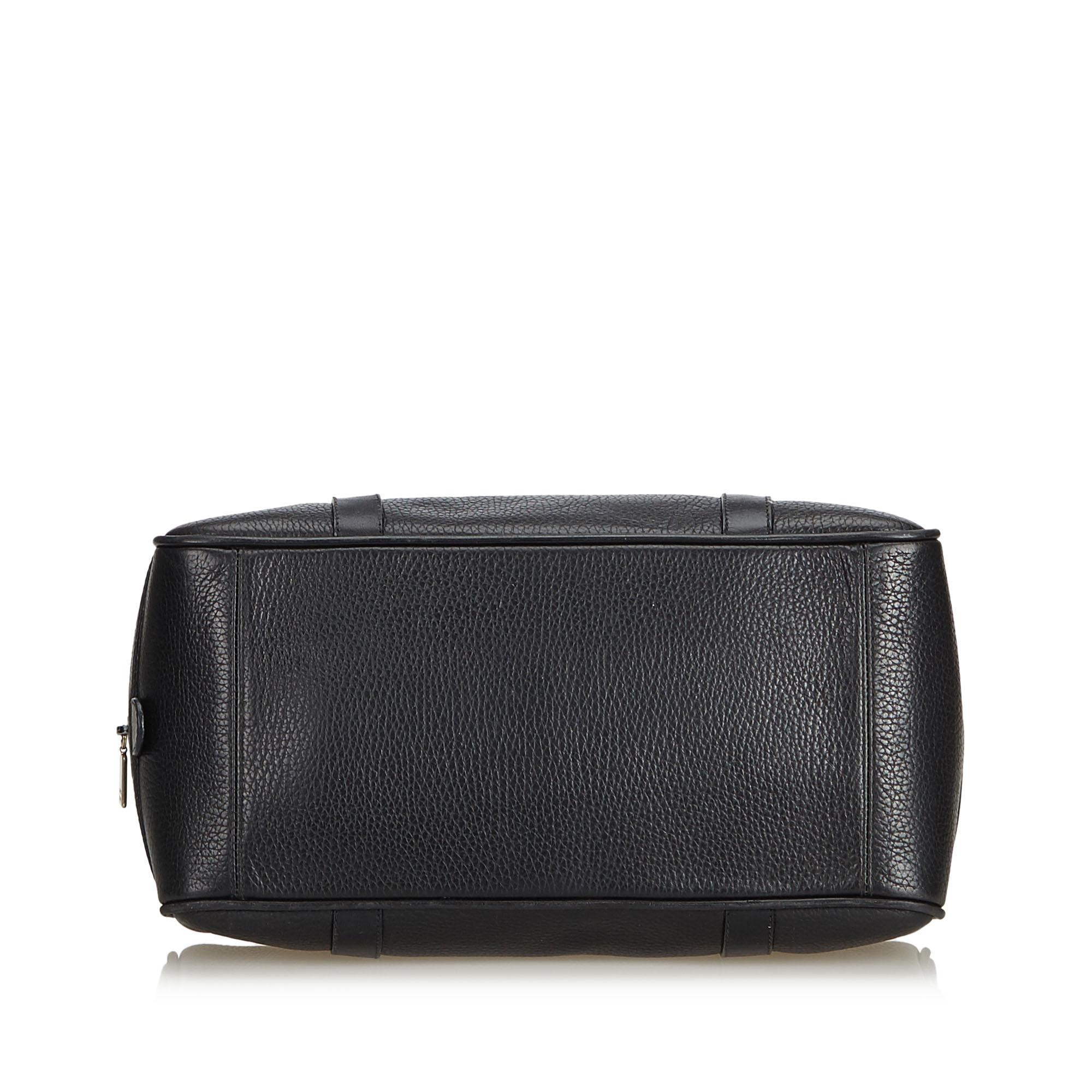Women's Gucci Black Leather Handbag For Sale