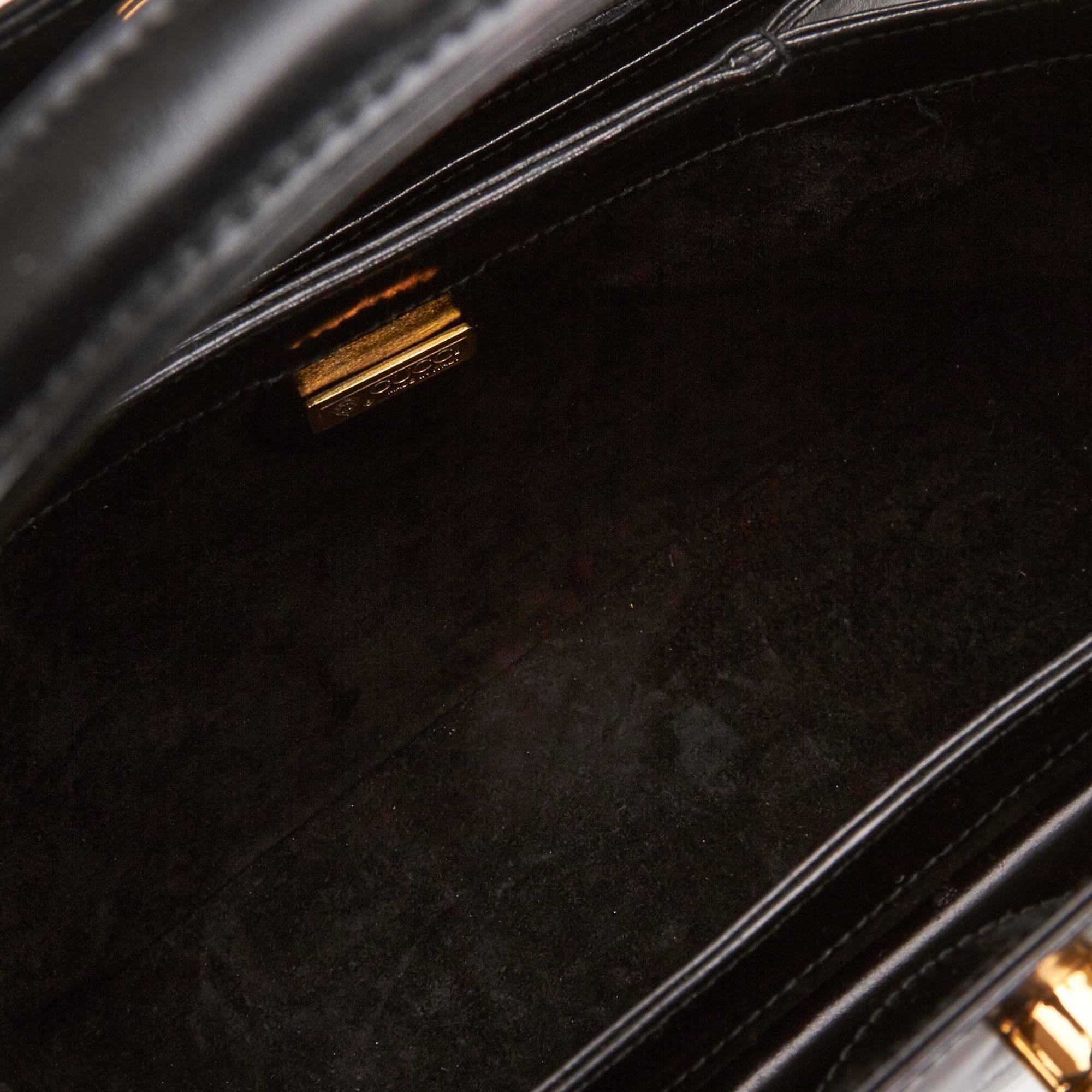 Gucci Black Leather Handbag 1