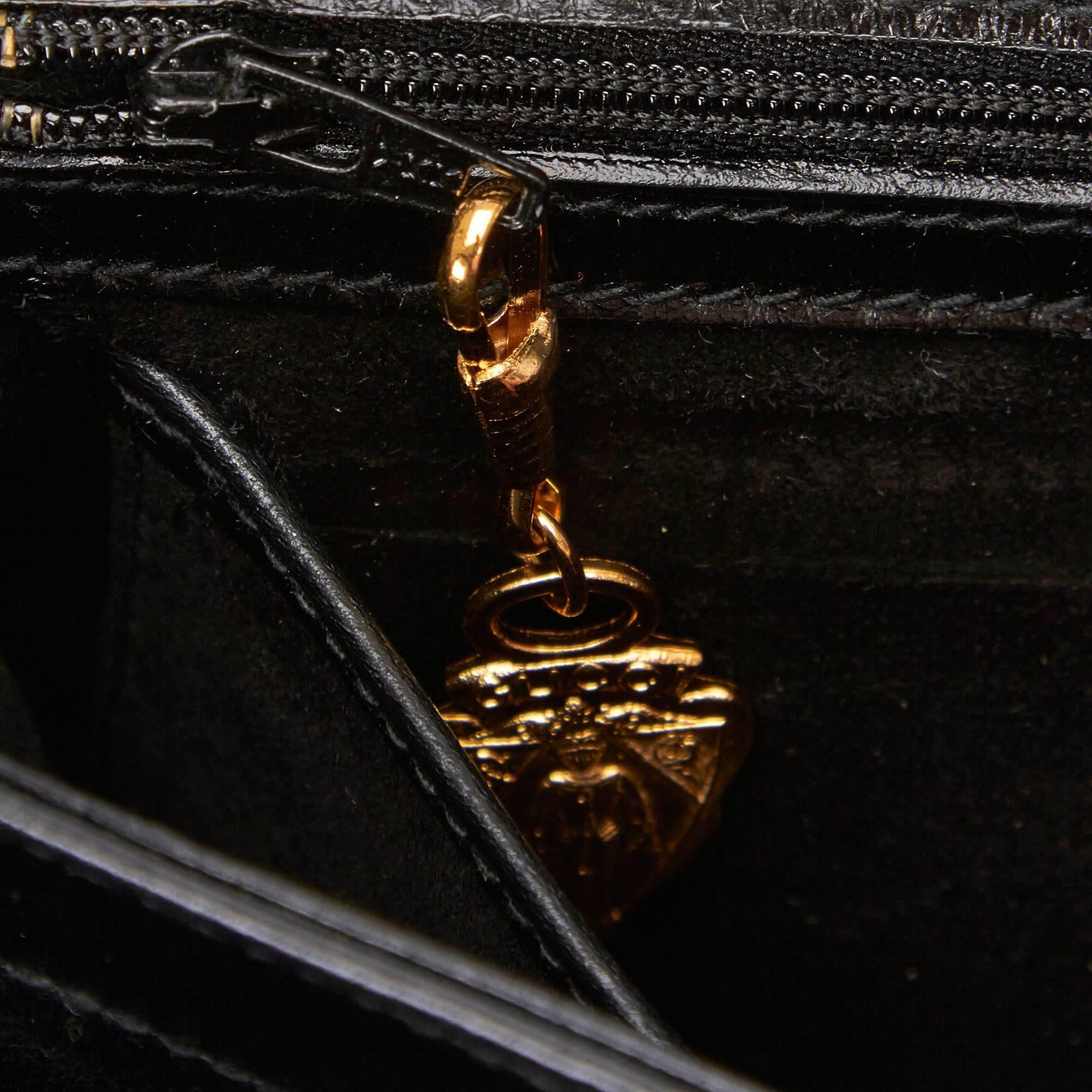 Gucci Black Leather Handbag 4