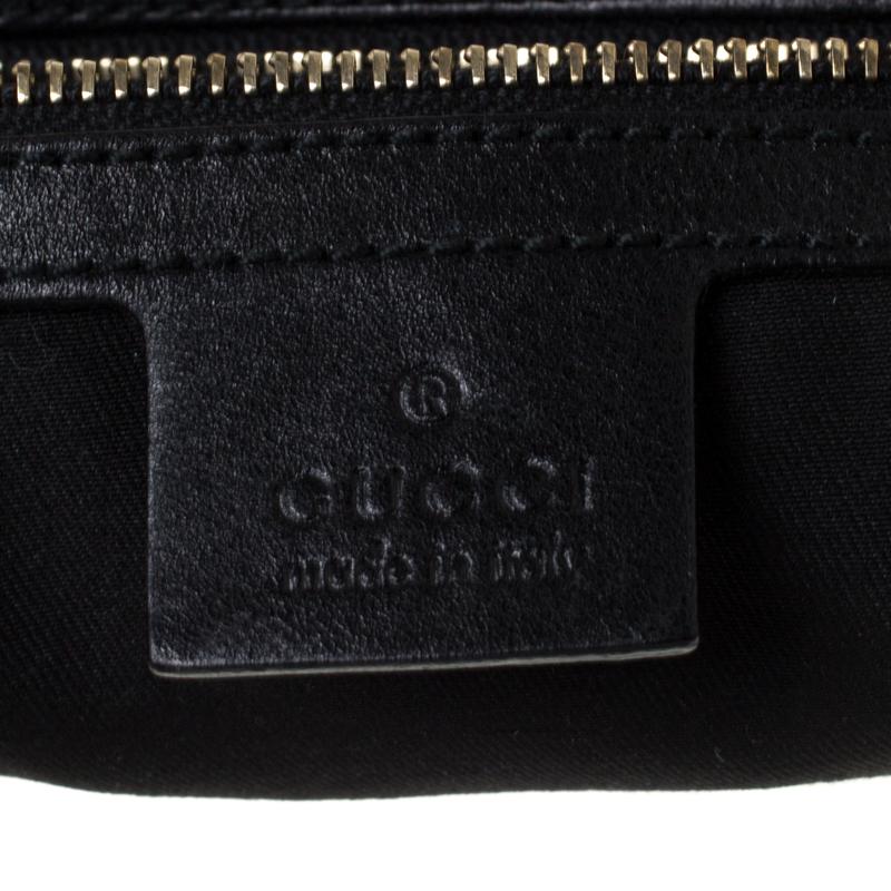 Gucci Black Leather Heritage Horsebit Hobo 1