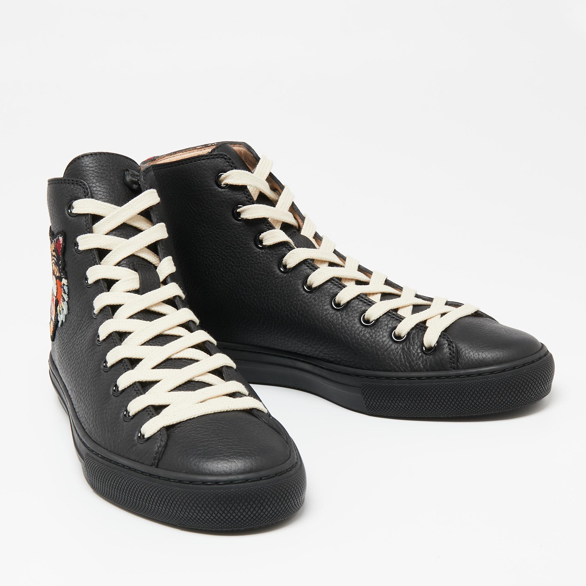 gucci black high top sneakers