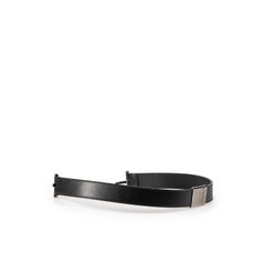 Gucci Black Leather Horse-bit Accent Belt