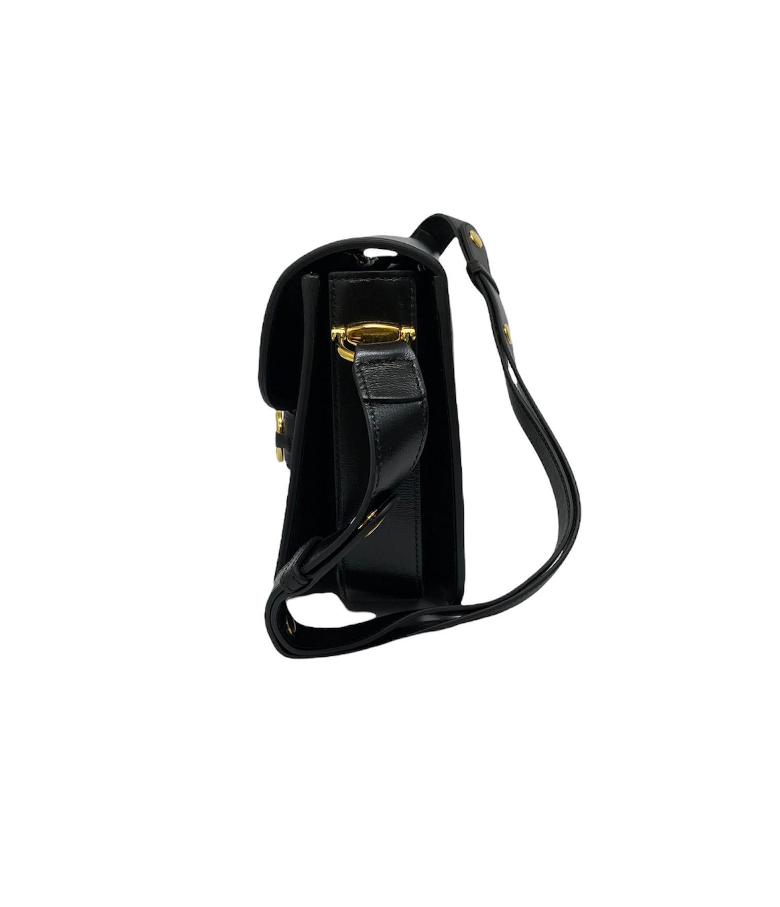gucci black horsebit bag