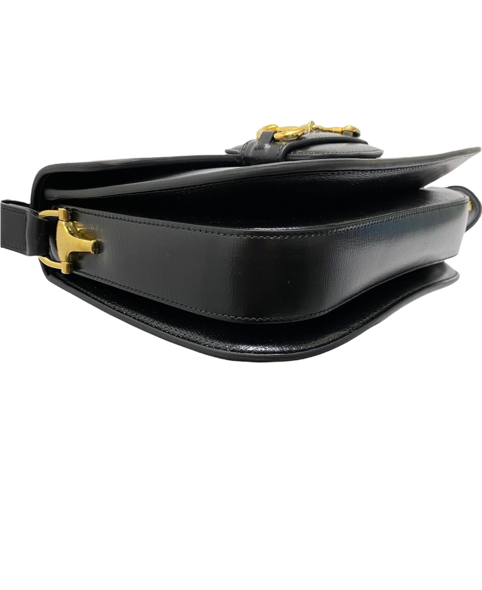 Women's Gucci Black Leather Horsebit 1955 Bag