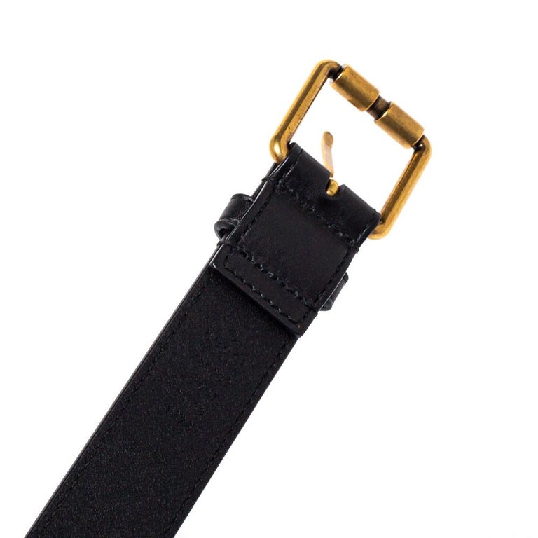 Gucci Black Leather Horsebit Belt 95 CM at 1stDibs