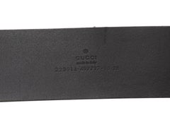 Gucci Black Leather Horsebit Belt