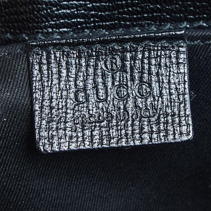 Women's Gucci Black Leather Horsebit Chain Clutch