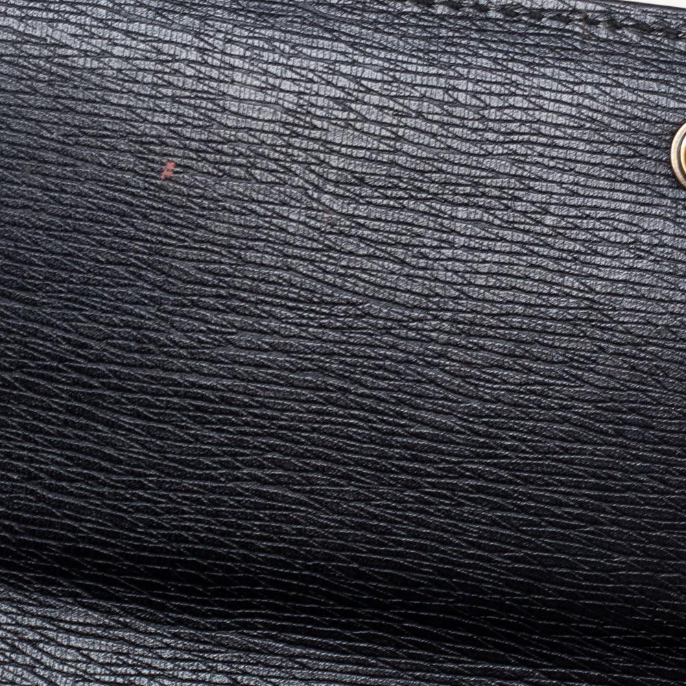 Gucci Black Leather Horsebit Continental Wallet 3