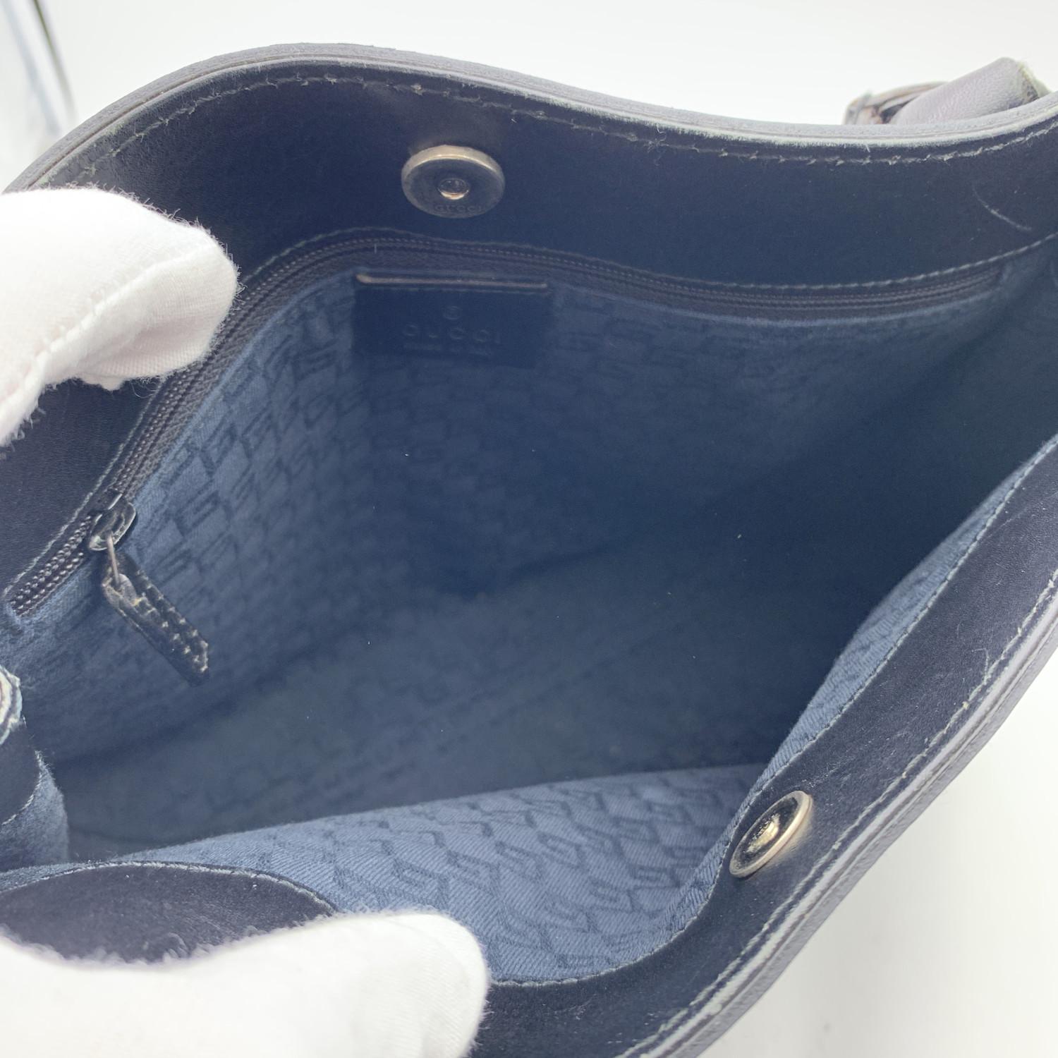 Gucci Black Leather Horsebit Detailing Tote Shoulder Bag 2