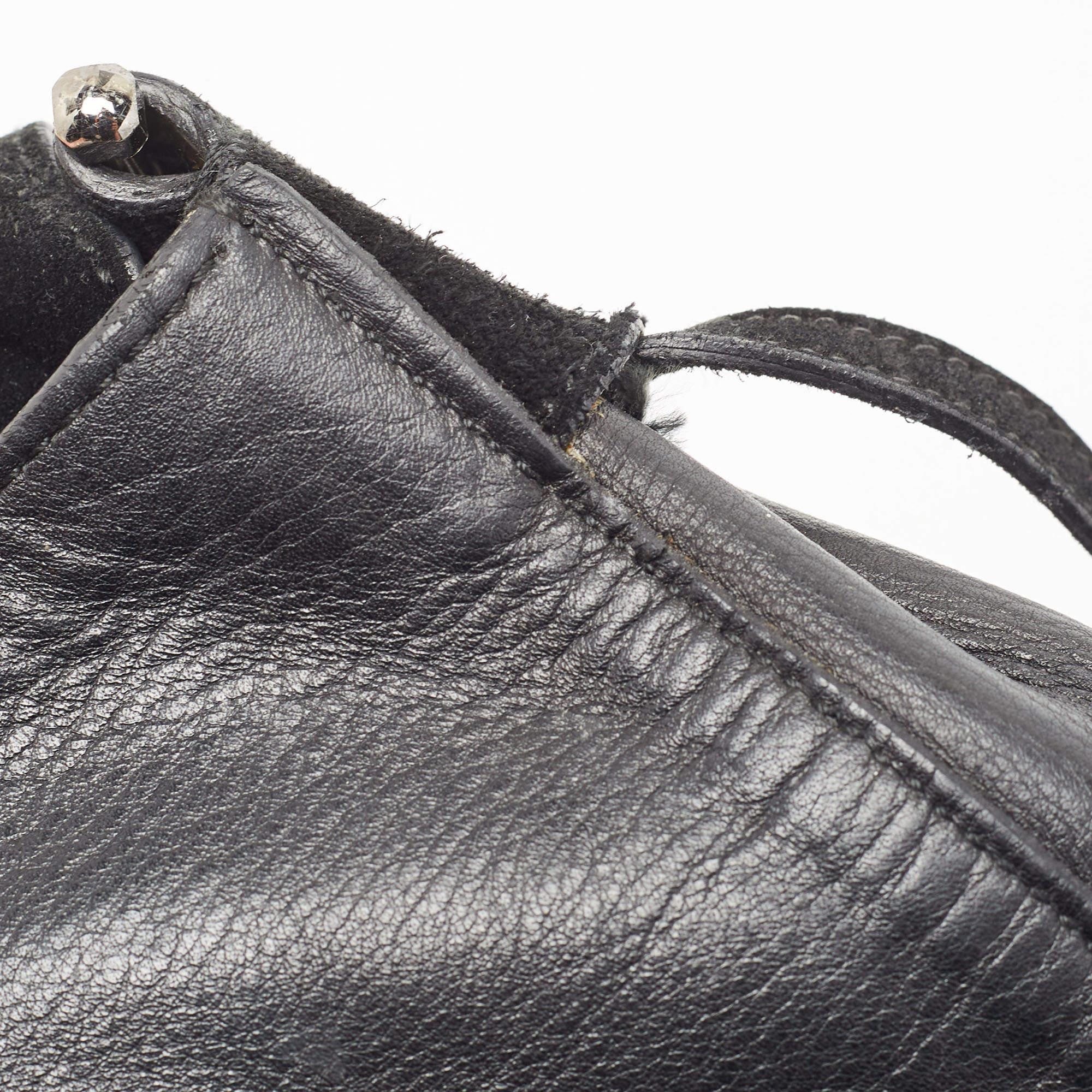 Gucci Black Leather Horsebit Handle Slim Bag For Sale 6