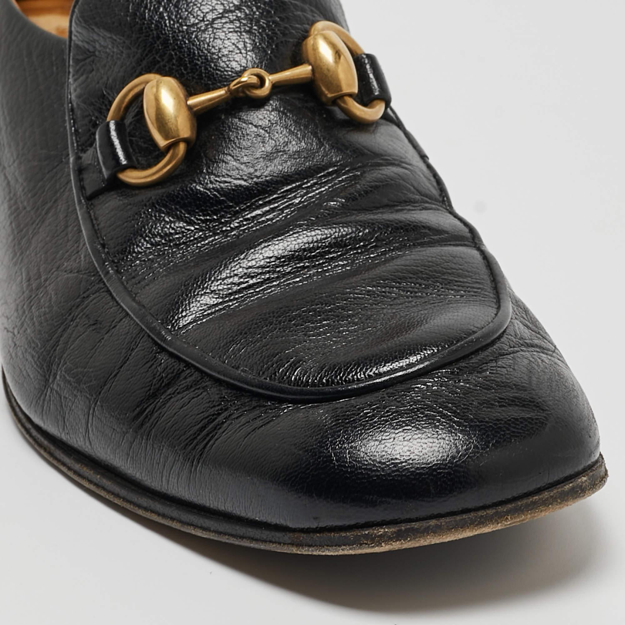 Gucci Horsebit Loafers aus schwarzem Leder, Größe 36.5 Damen im Angebot