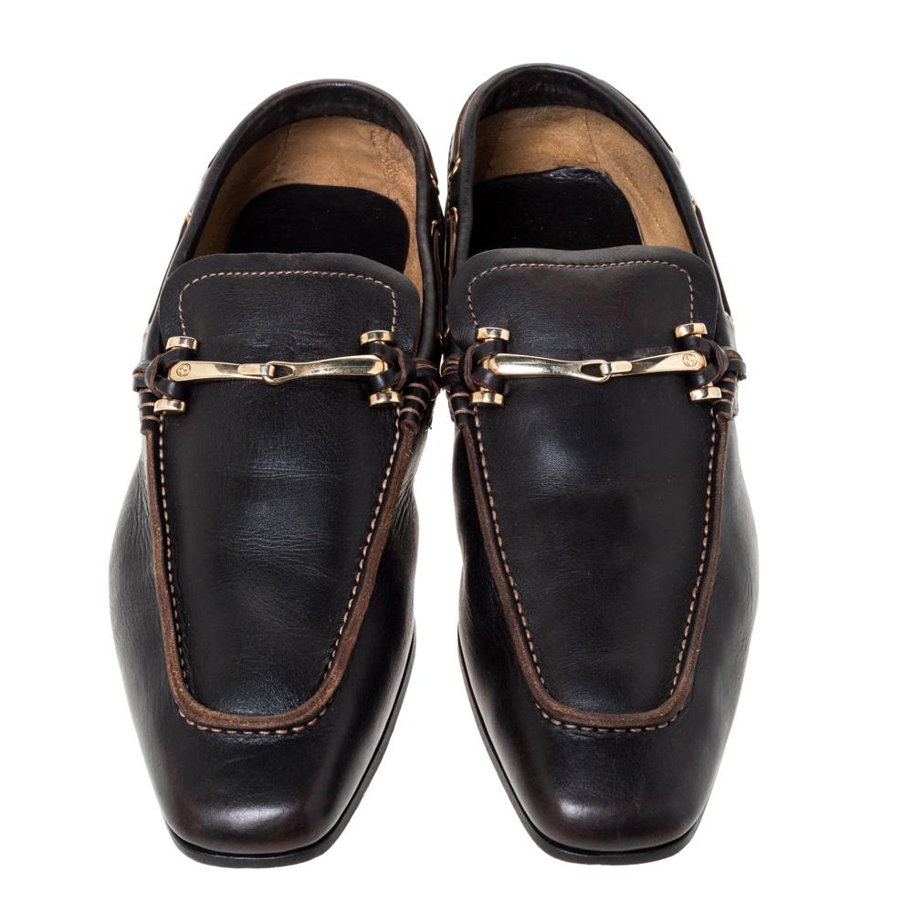 Gucci Black Leather Horsebit Loafers Size 43 For Sale at 1stDibs | gucci 43