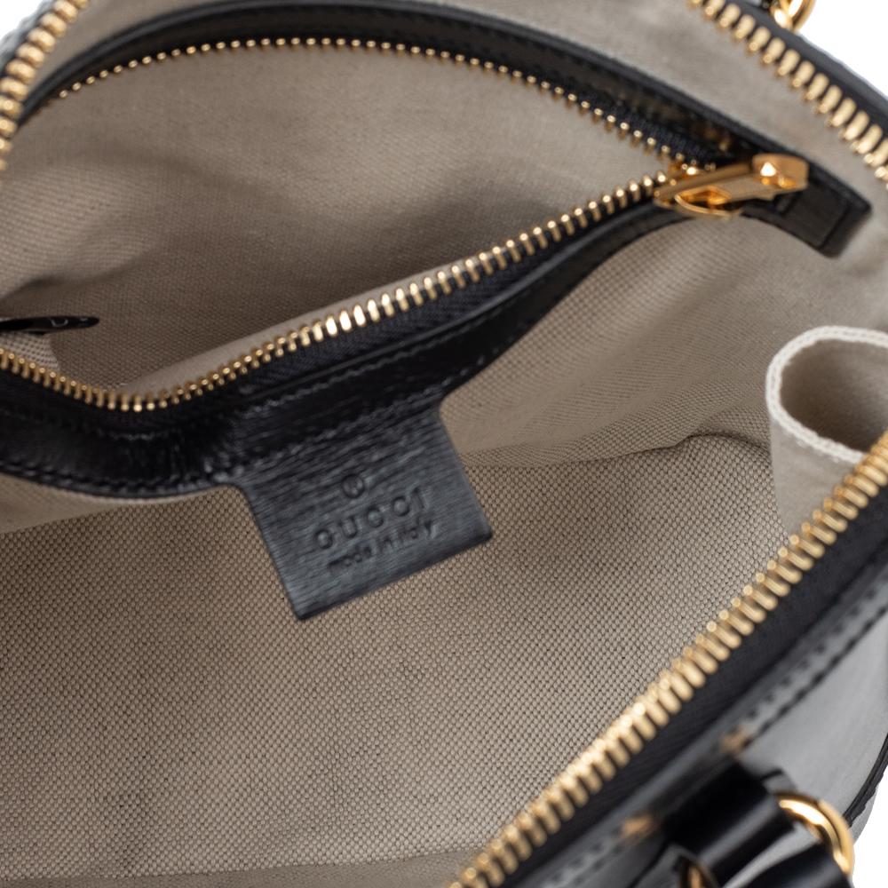 Gucci Black Leather Horsebit Shoulder Bag 7