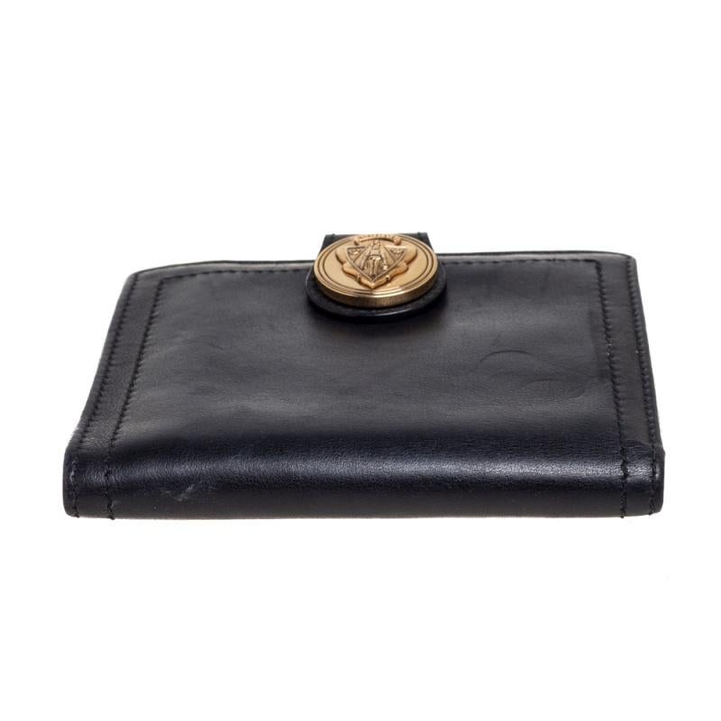 Women's Gucci Black Leather Hysteria Compact Wallet