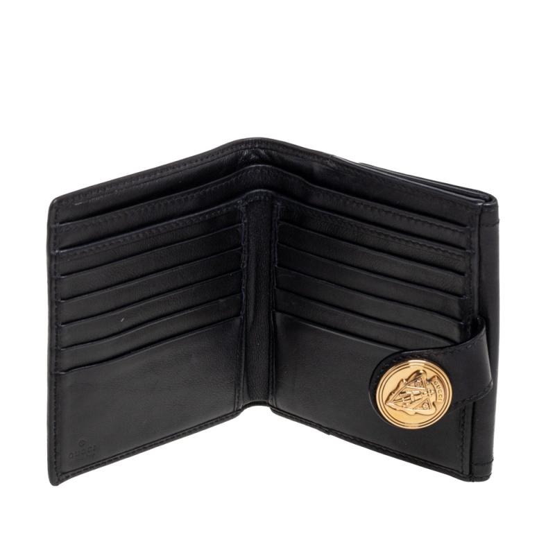 Gucci Black Leather Hysteria Compact Wallet 1