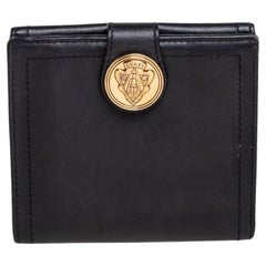 Gucci Black Leather Hysteria Compact Wallet
