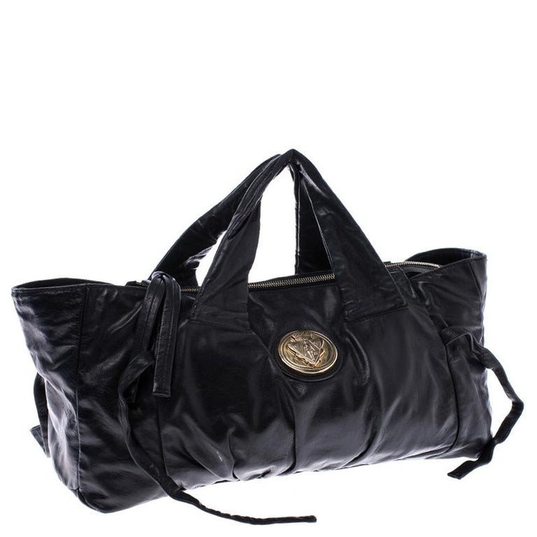 Gucci Black Leather Hysteria Satchel at 1stDibs
