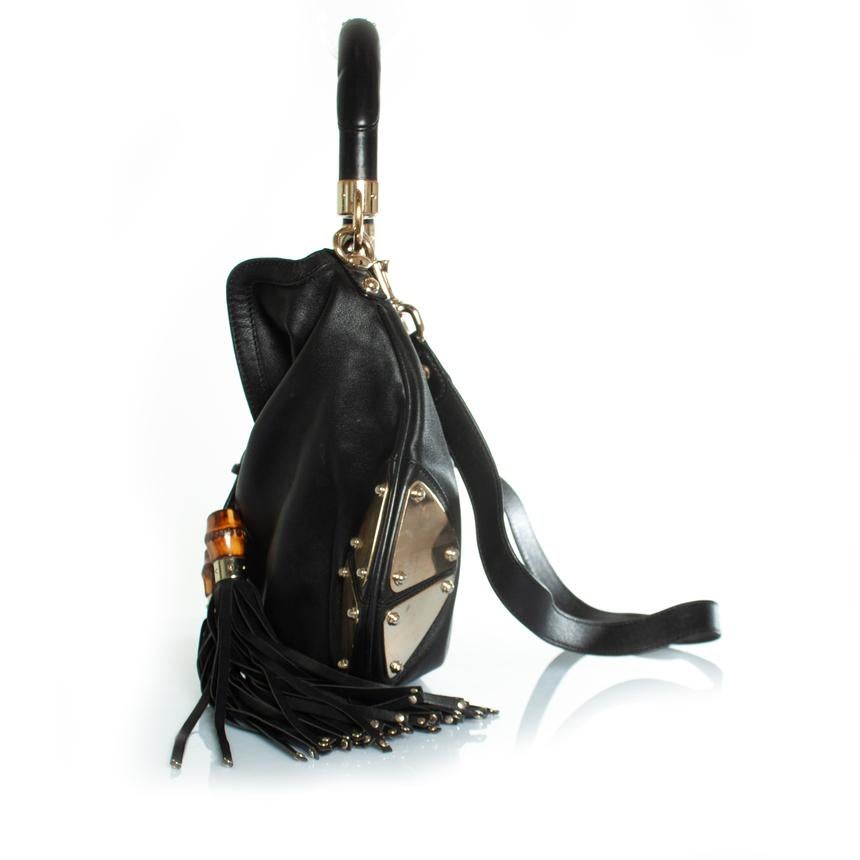 Women's Gucci, Black leather indy bag