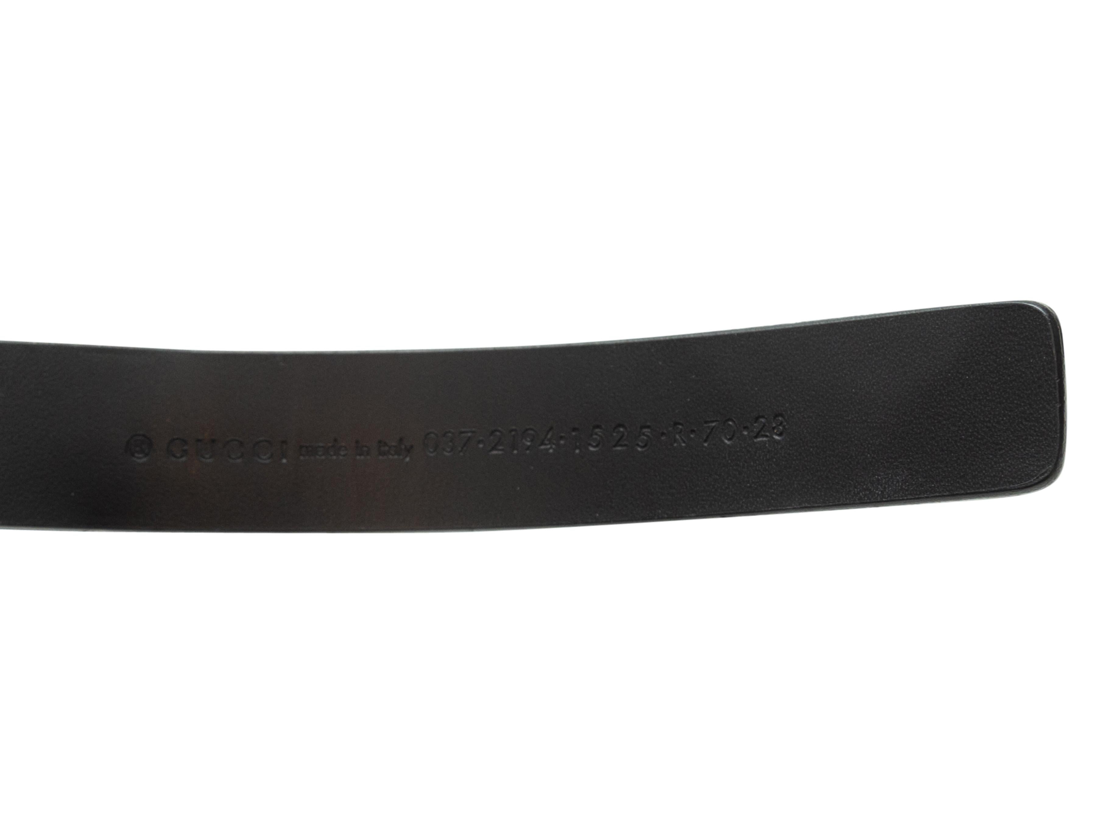 Gucci Black Leather Insert Belt In Good Condition In New York, NY