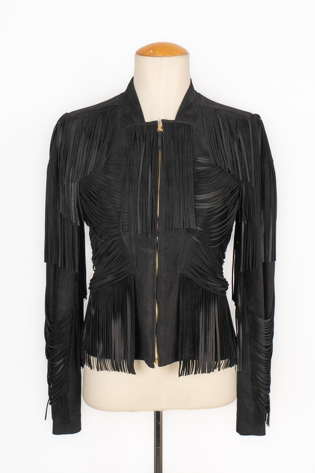 Gucci Black Leather Jacket, 2011 For Sale