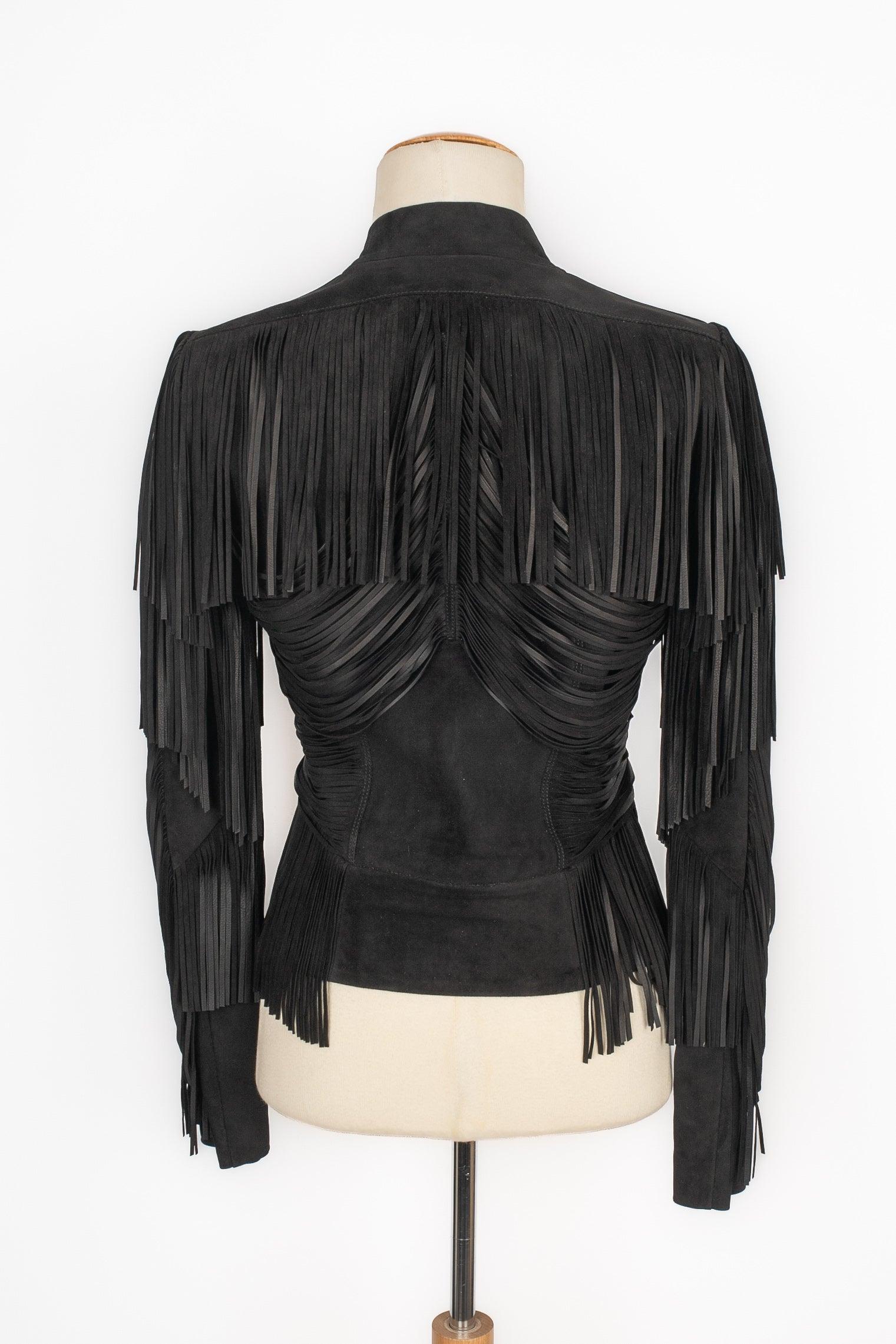 Gucci Black Leather Jacket, 2011 In Excellent Condition For Sale In SAINT-OUEN-SUR-SEINE, FR