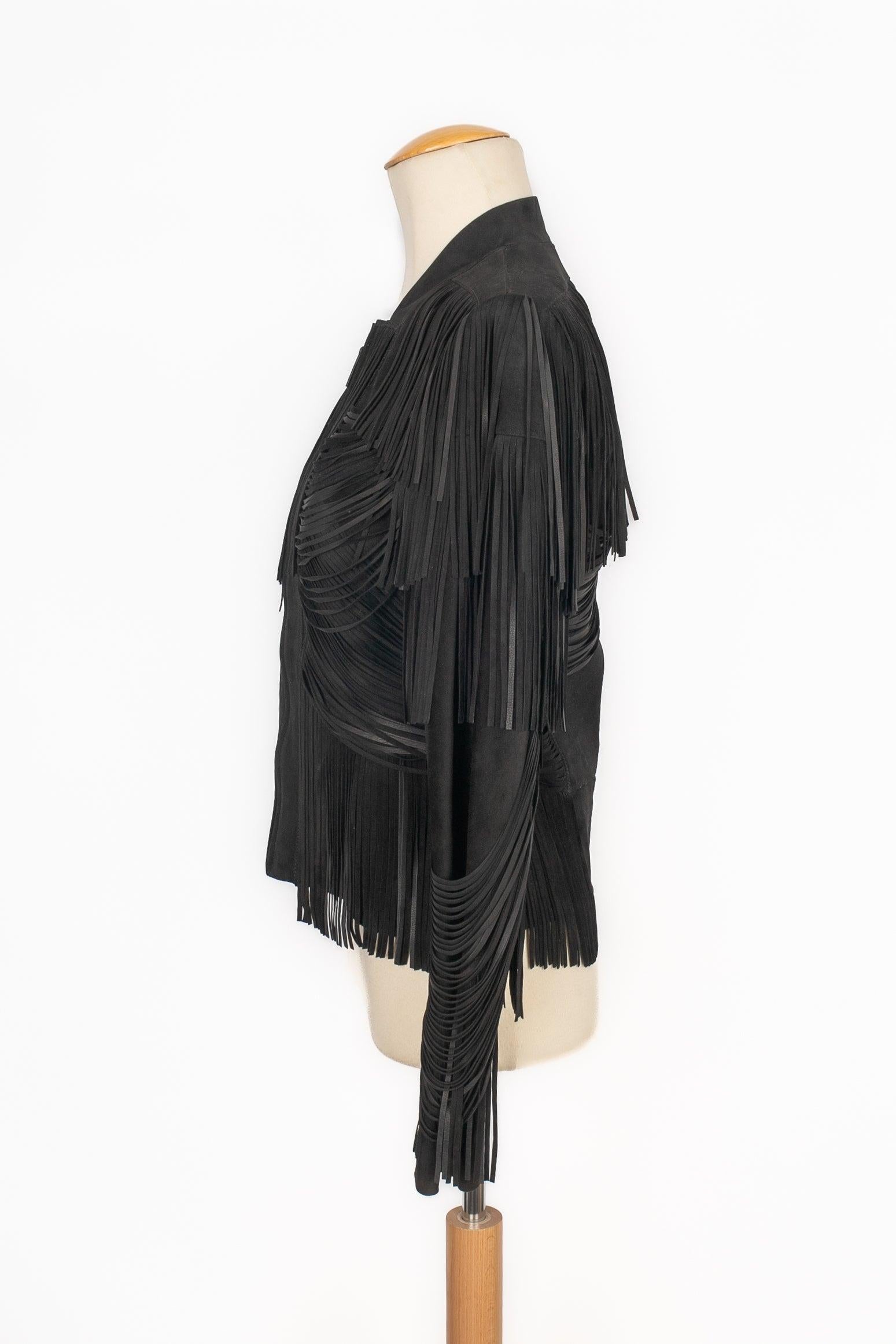Women's Gucci Black Leather Jacket, 2011 For Sale