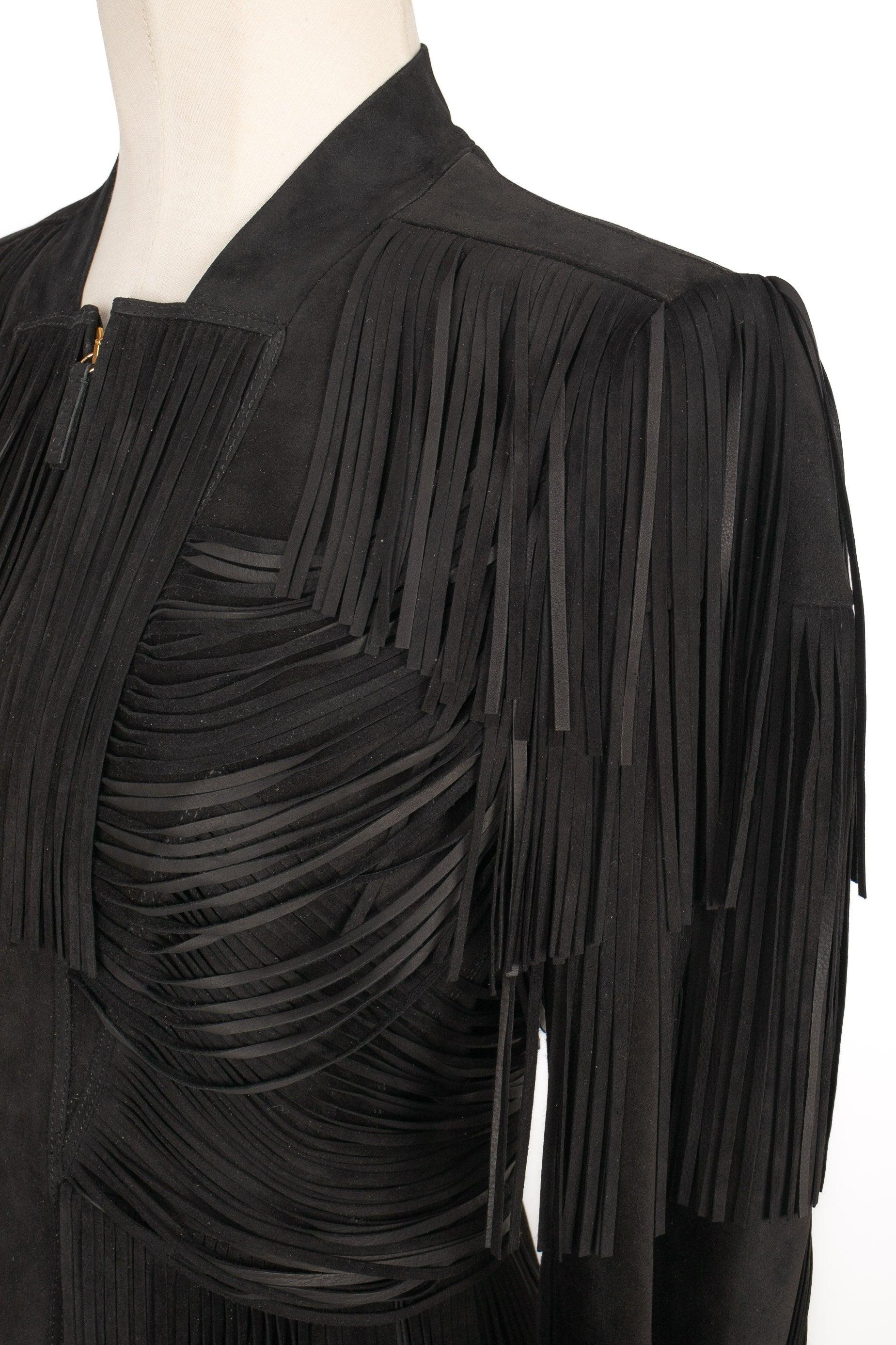 Gucci Black Leather Jacket, 2011 For Sale 2