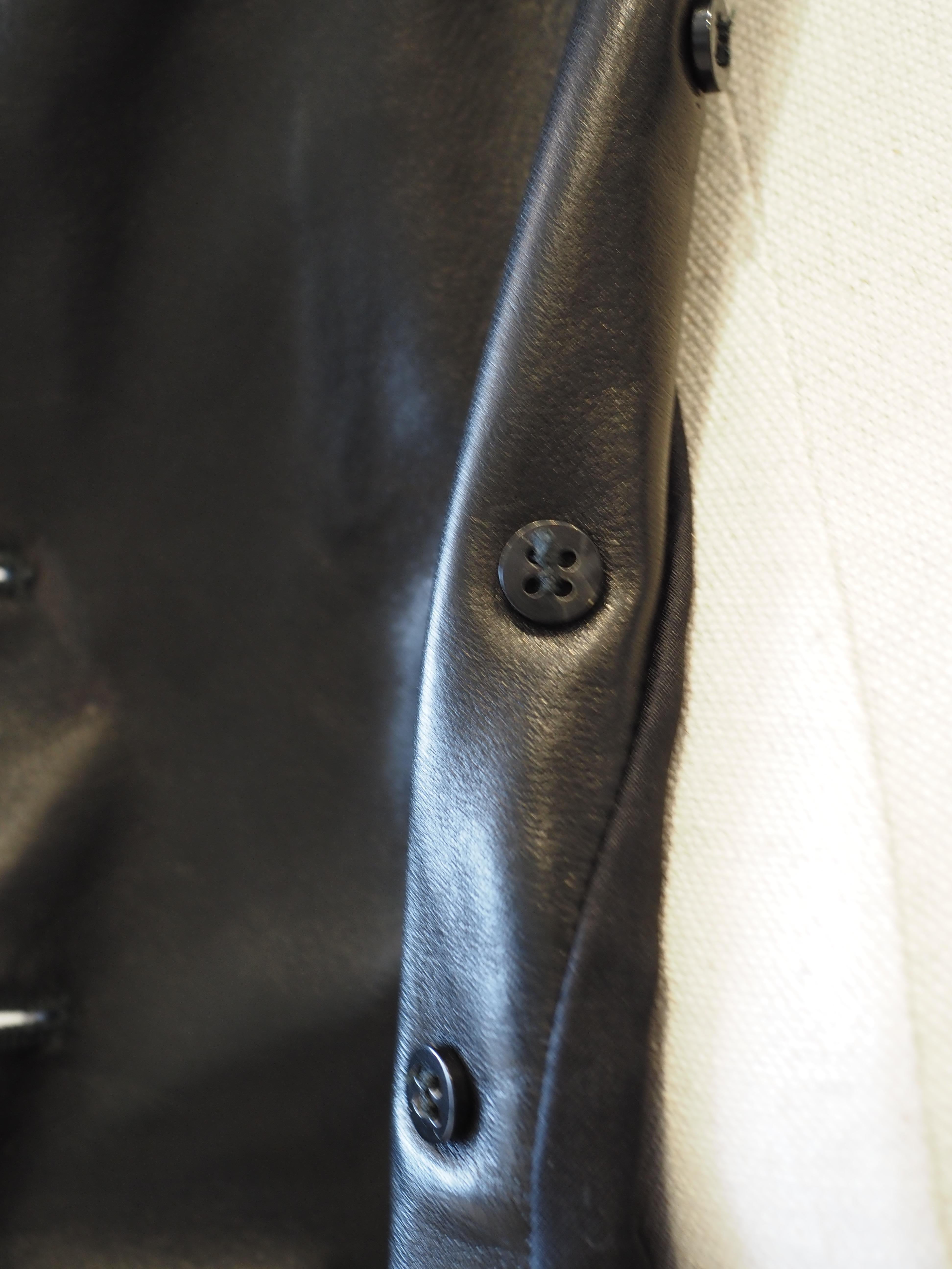 Gucci black leather jacket NWOT For Sale 9