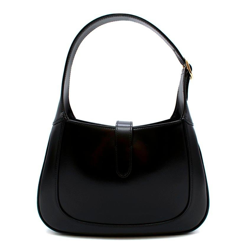 Gucci Black Leather Jackie 1961 Small Hobo Bag In New Condition In London, GB