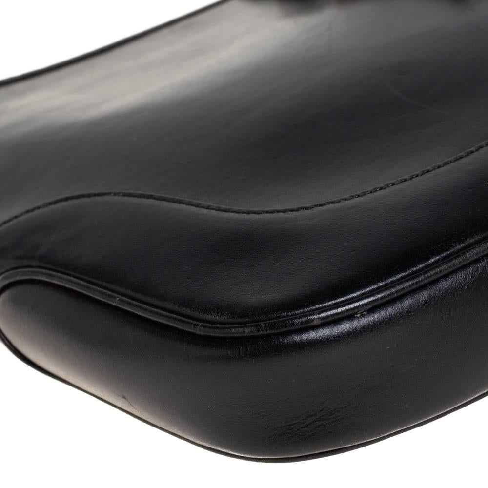 Gucci Black Leather Jackie Hobo 7