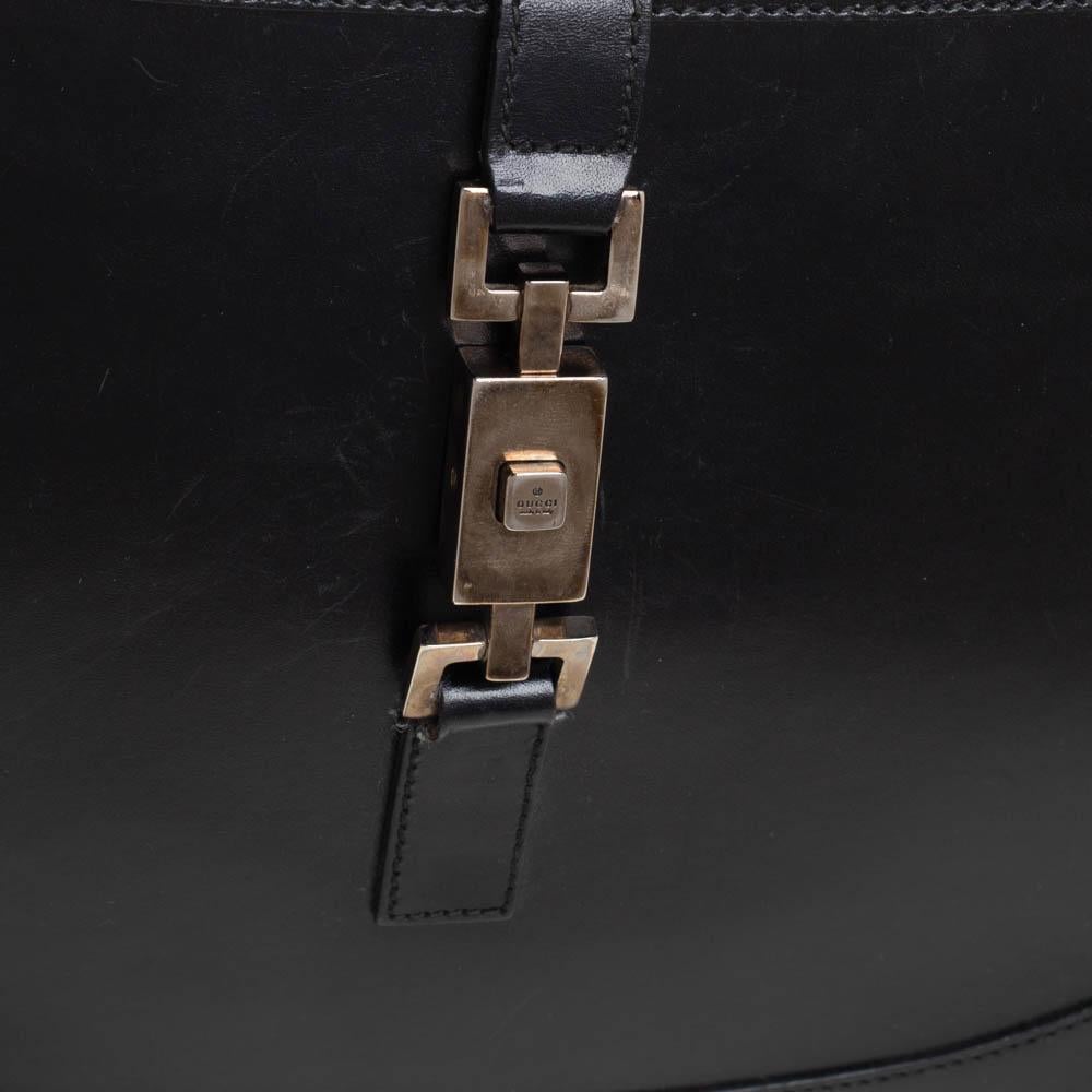 Gucci Black Leather Jackie Hobo 1