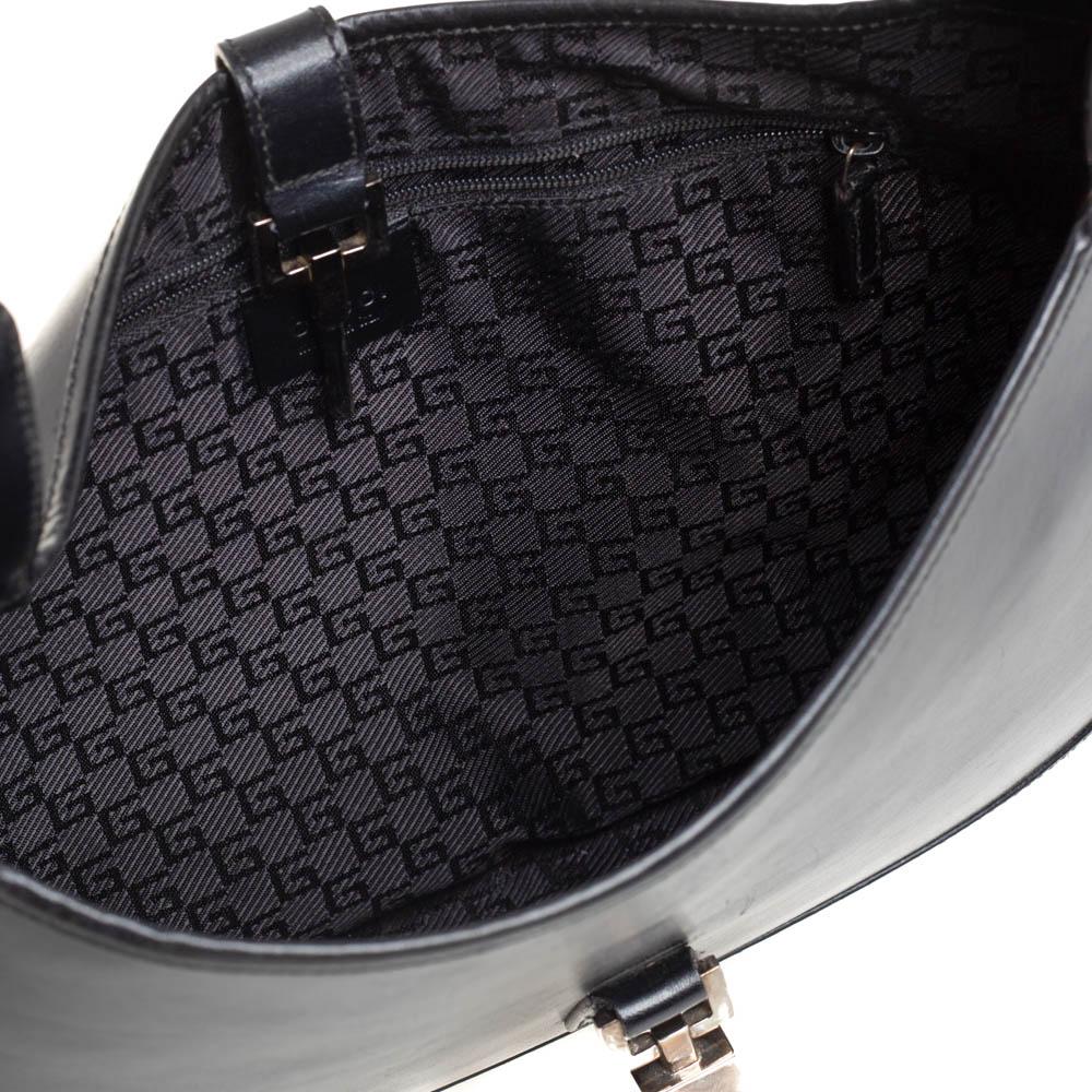 Gucci Black Leather Jackie Hobo 3