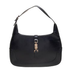 Gucci Black Leather Jackie Hobo
