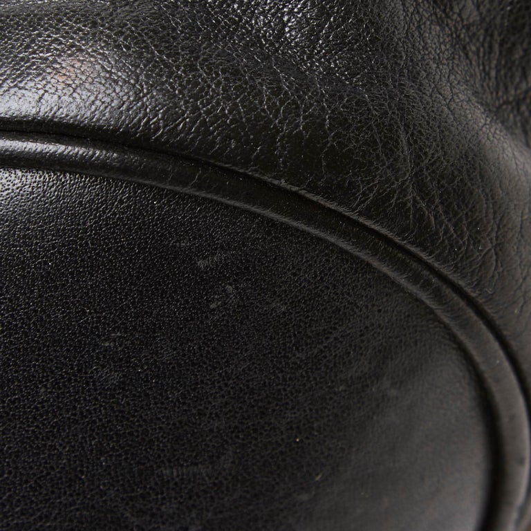Gucci Black Leather Jockey Shoulder Bag at 1stDibs